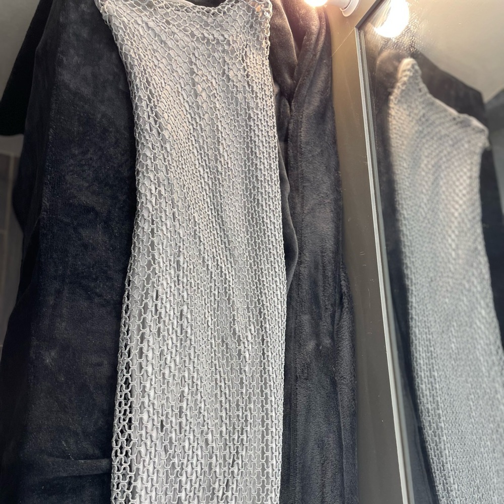 ZARA Silver Mesh Strapless Dress | Size S
